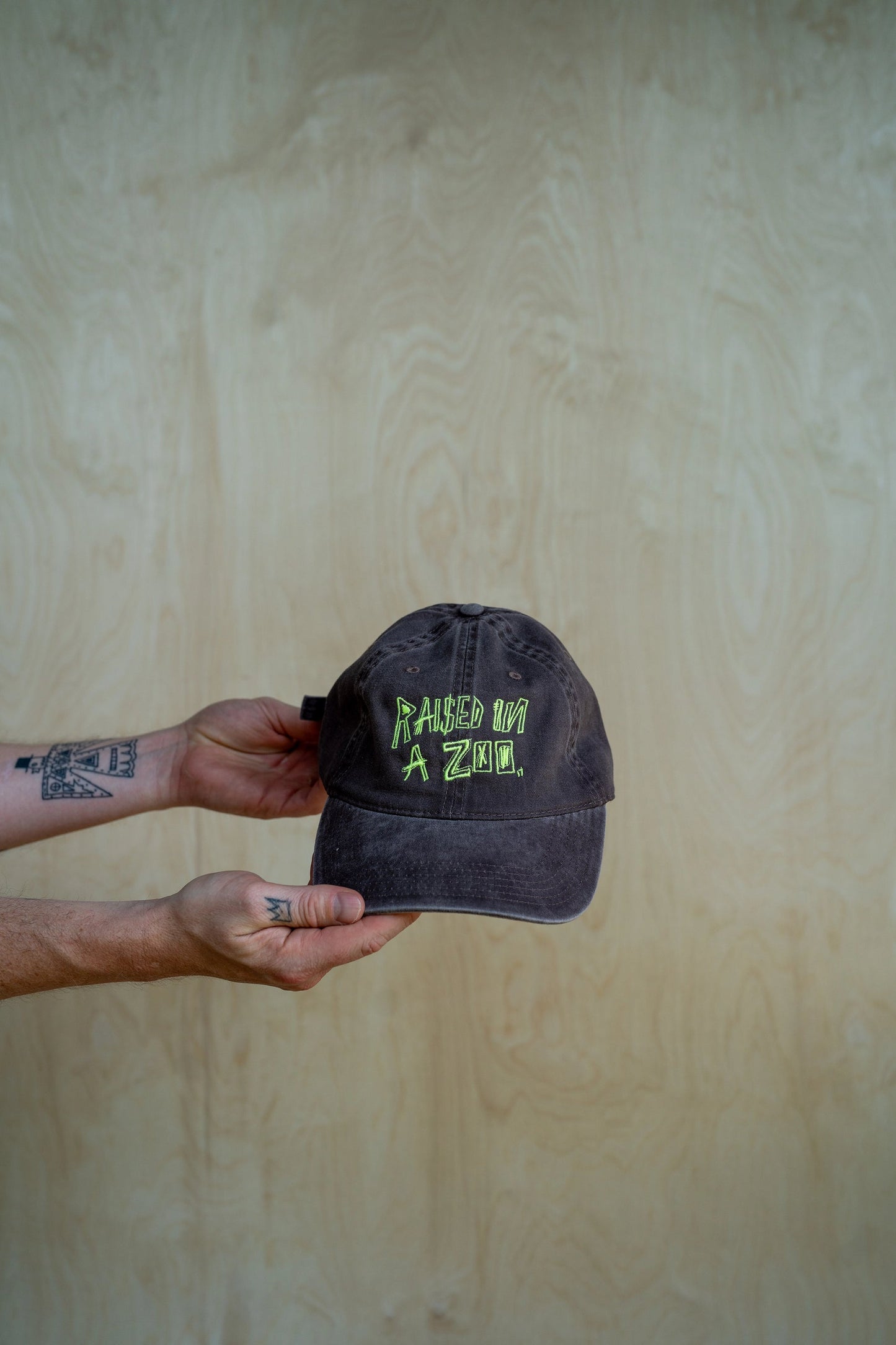 Embroidered Raised in a Zoo Dad Hat