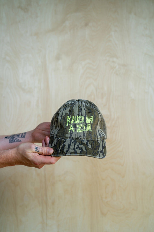 Embroidered Raised in a Zoo Dad Hat